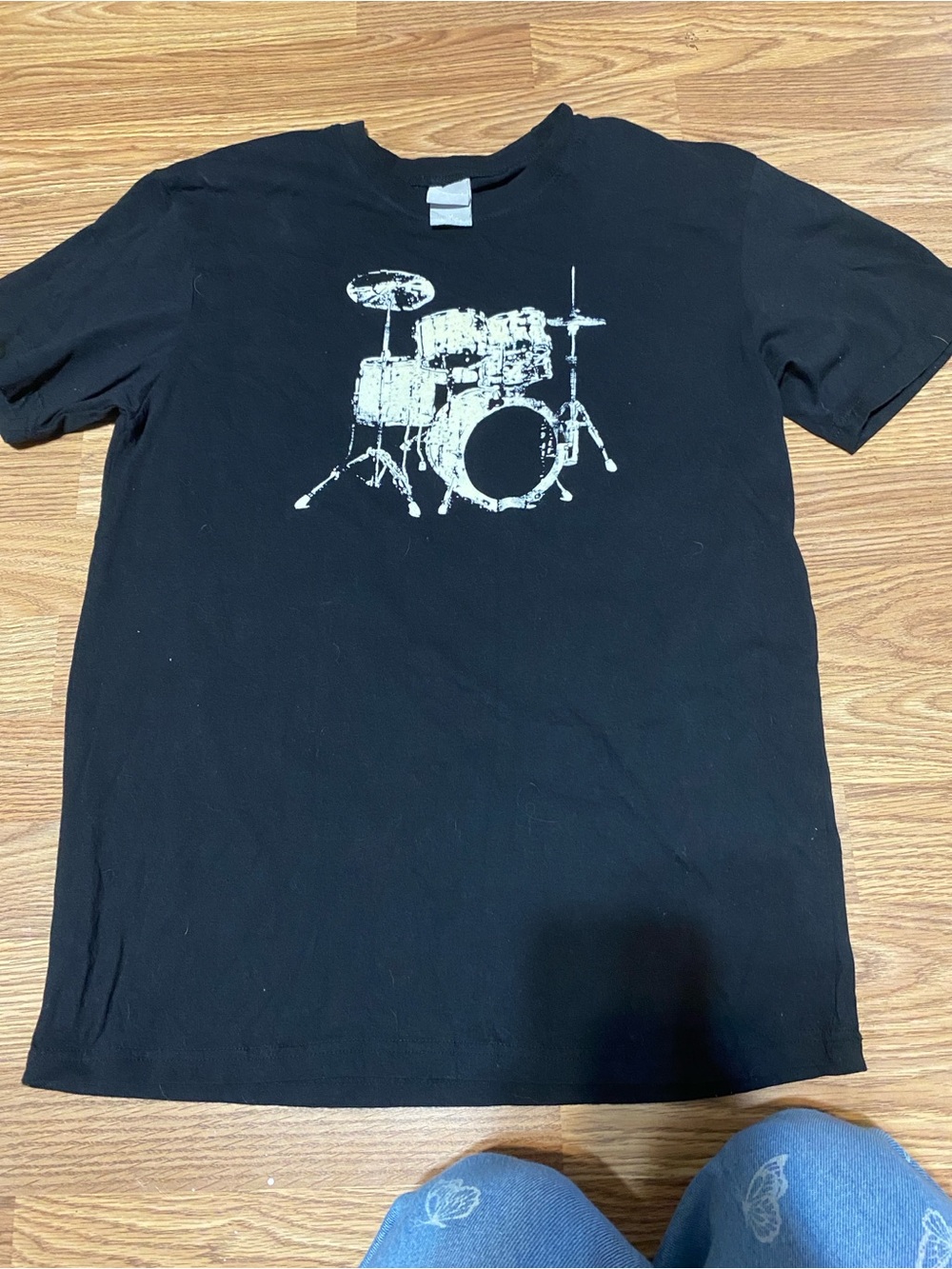Black Drum set Tee